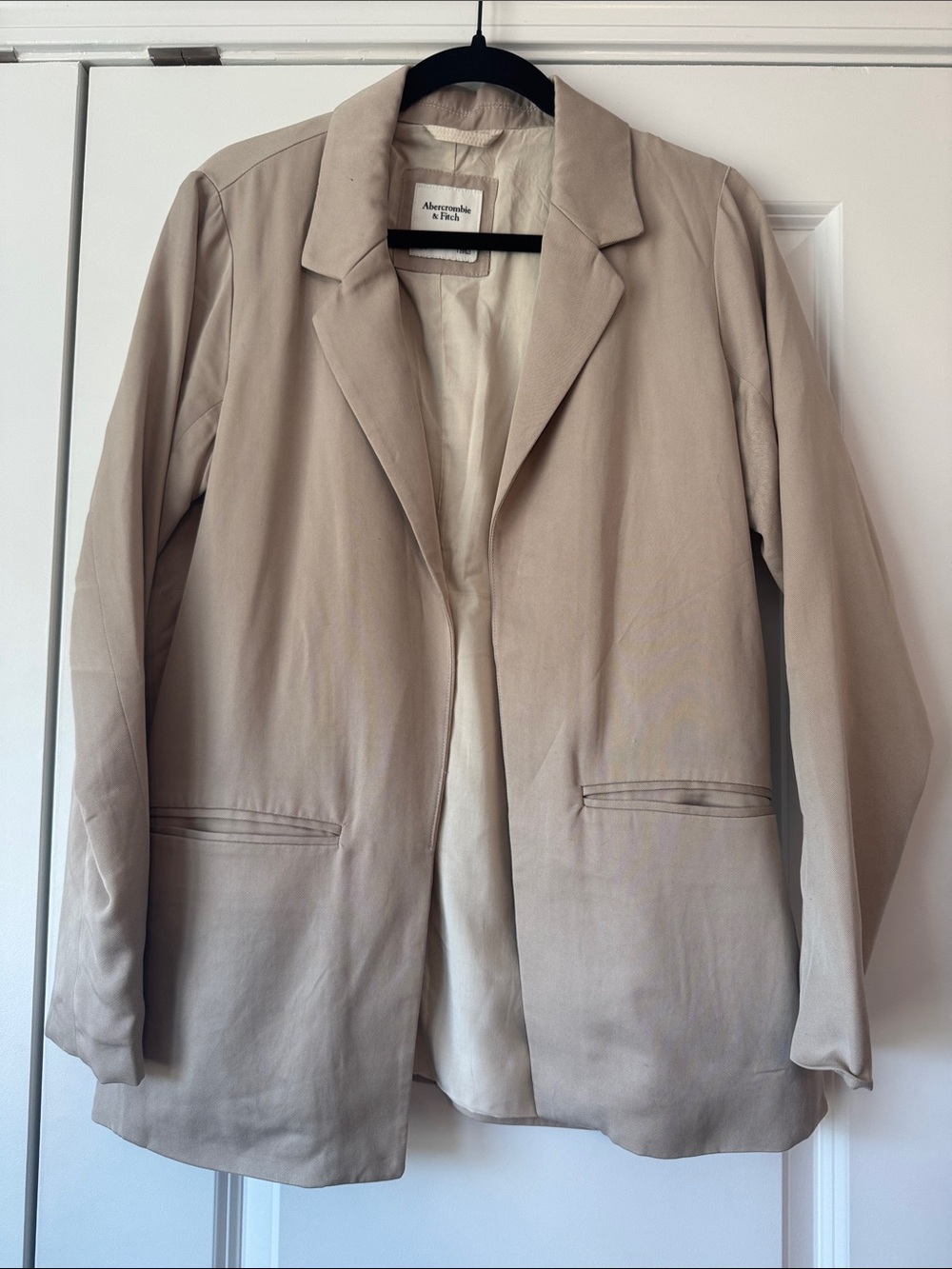 Abercrombie & Fitch Beige Women's Blazer Jacket